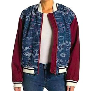 Free People Varsity of Dreams Bomber Jacket